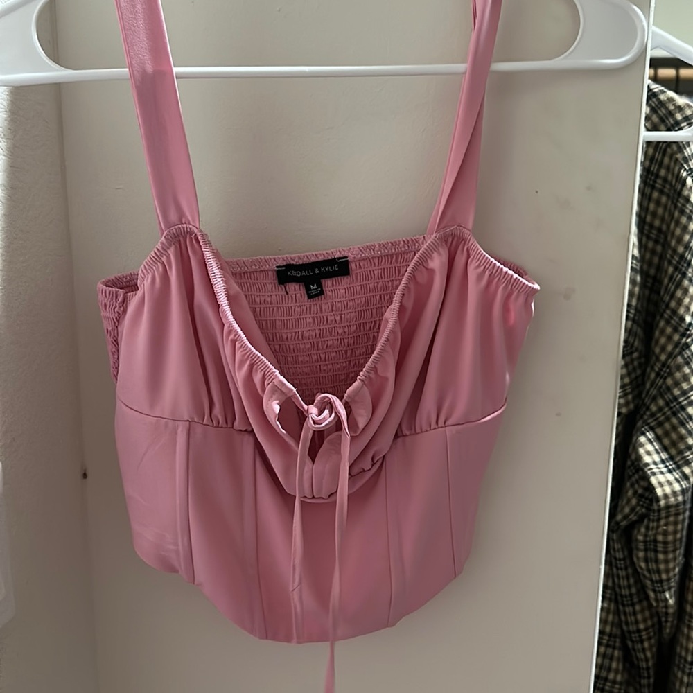 Kendall&Kykie pink corset top
